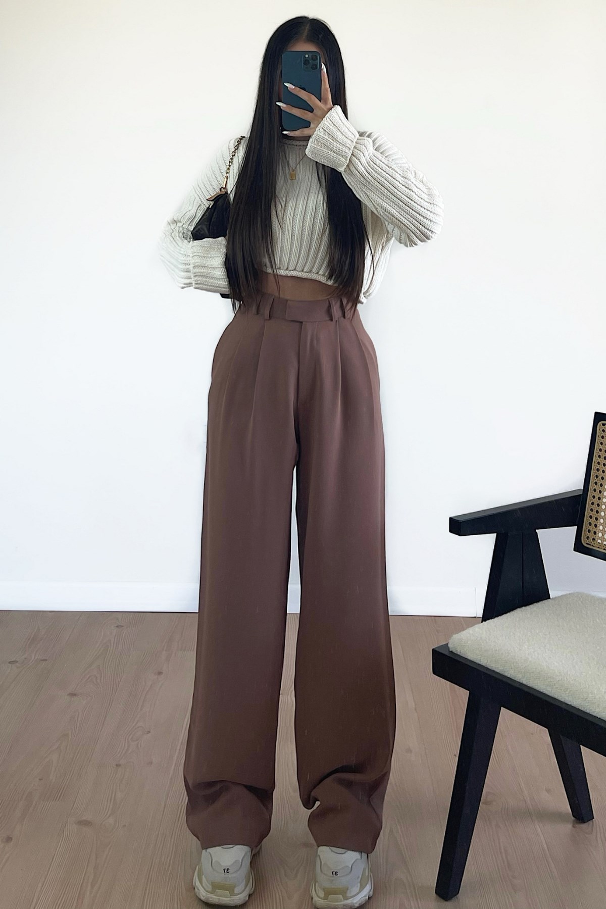 SÜTLÜ KAHVE PALAZZO PANTOLON