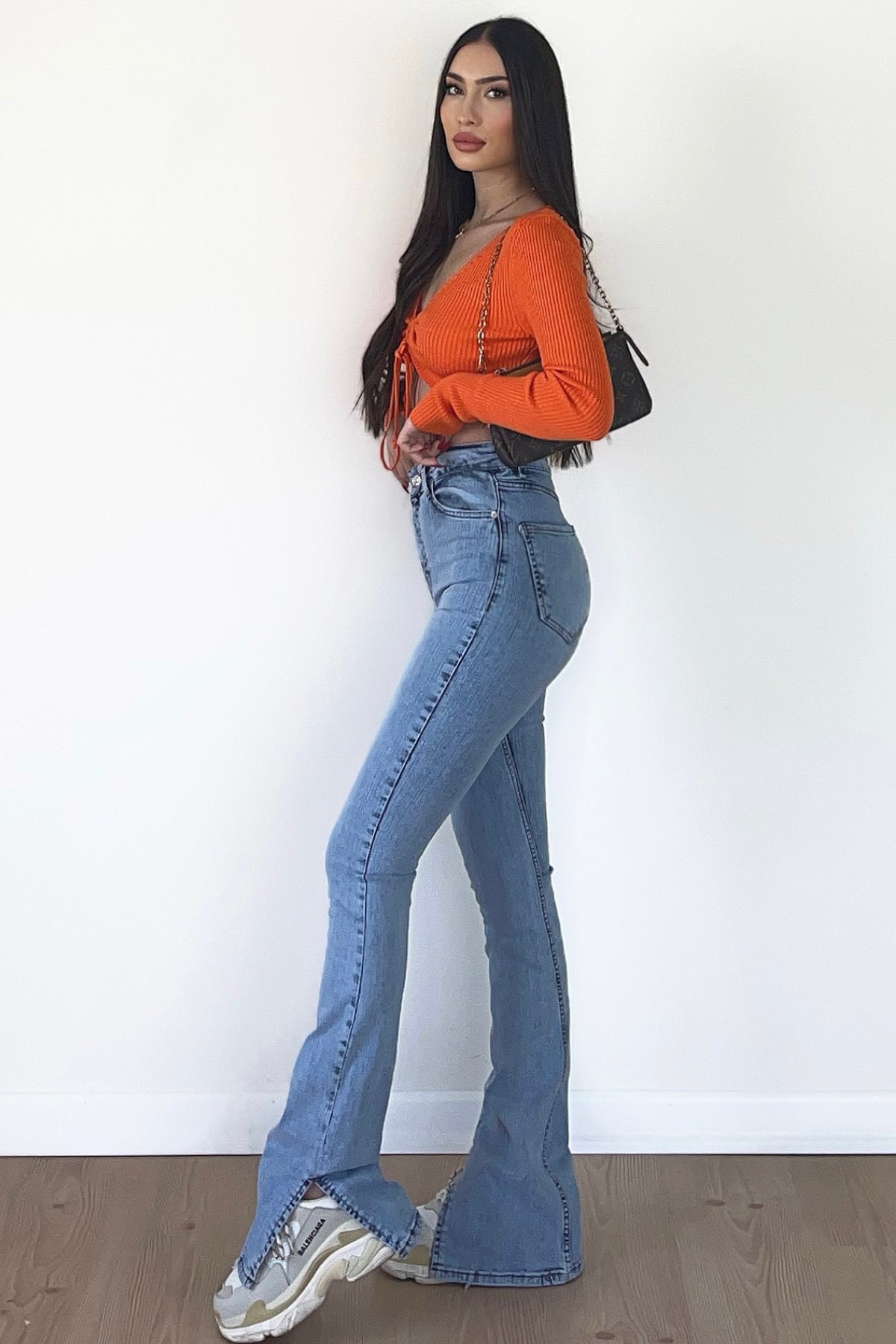 YIRTMAÇLI AÇIK RENK JEANS