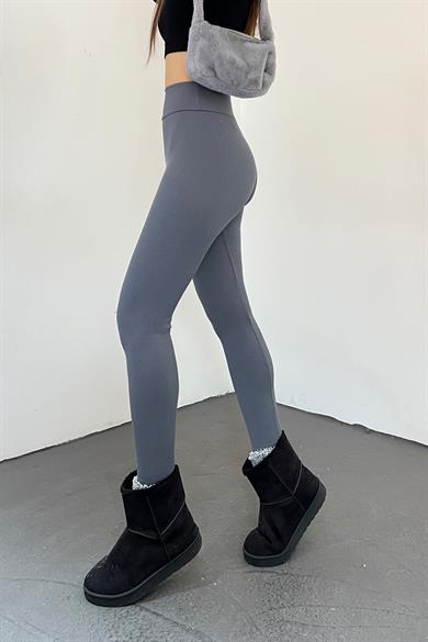 Antrasit Şardonlu Fitilli Tayt