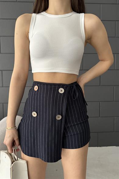 Beyaz Halter Yaka Bluz/büstiyer