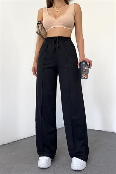 Sun Victoria Kadın Siyah Çımalı Eşofman Altı