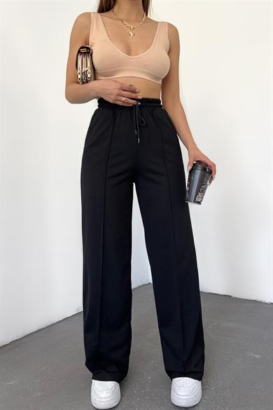 Sun Victoria Kadın Siyah Çımalı Eşofman Altı