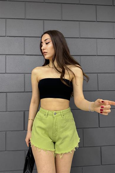 Sun Victoria Kadın Siyah Straplez Crop