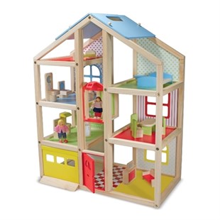 Ahşap Mobilyalı Bebek Evi -  - Mobilyalı Bebek Evleri - Doğan Eğitim Araçları - XML
