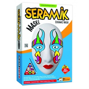 Seramik Maske Seti - Tasarım Oyuncağı - Boyama Setleri - Maket Setleri - Boyama Seti