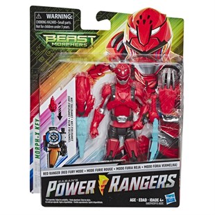 Power Rangers Beast Morphers Kırmızı Ranger (Kırmızı Süper Hız Modu) Figür