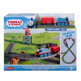 Thomas ve Arkadaşları Buhar İstasyonu Seti (Sür - Bırak Trenli)