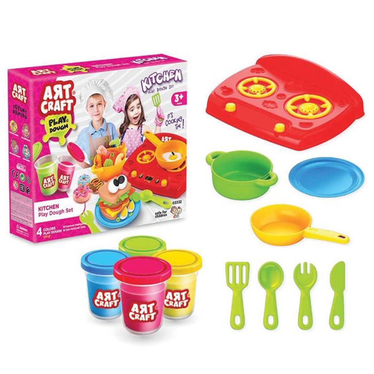 Art Craft Mutfak Oyun Hamuru Seti 224 gr Fiyatı - Dede Toys Oyuncakları -  Doğan Oyuncak Dünyası