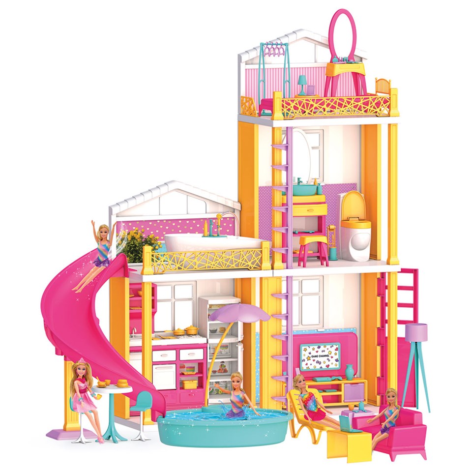Linda'nın Tatil Evi - Ev Oyuncak - Linda'nın Tatil Ev Seti - Barbie Ev Seti  - Rüya Evi - Oyun Evi Fiyatı - Dede Toys Oyuncakları - Doğan Oyuncak Dünyası