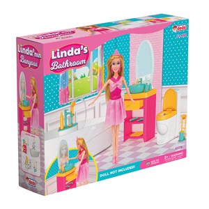 Linda'nın Banyosu - Muhteşem Banyo Oyuncak - Eğlenceli Banyo Seti - Barbie Banyo Seti -  - Ev Setleri - Dede Toys - Fen Toys-03718