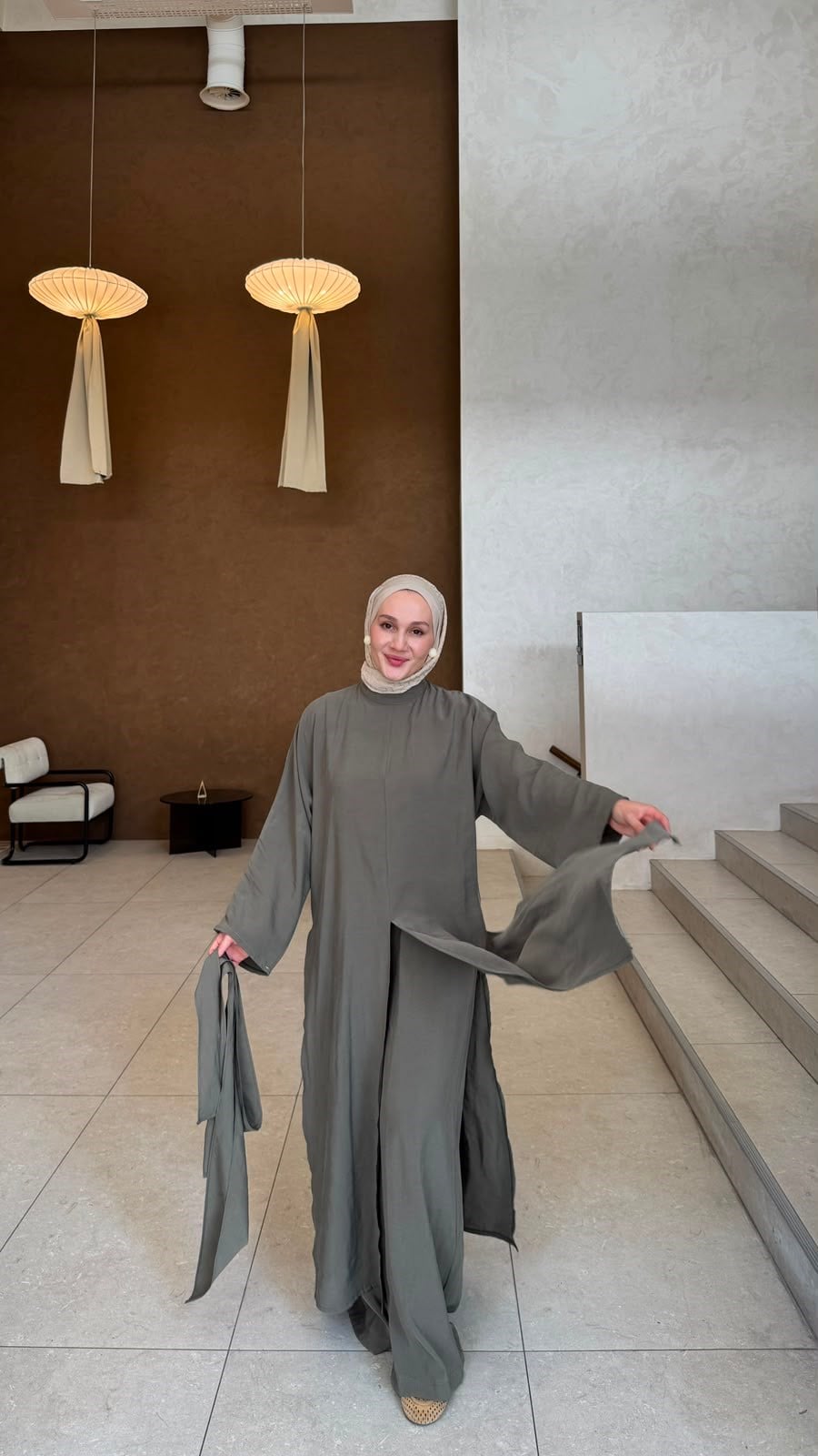 Abaya Takım -Haki