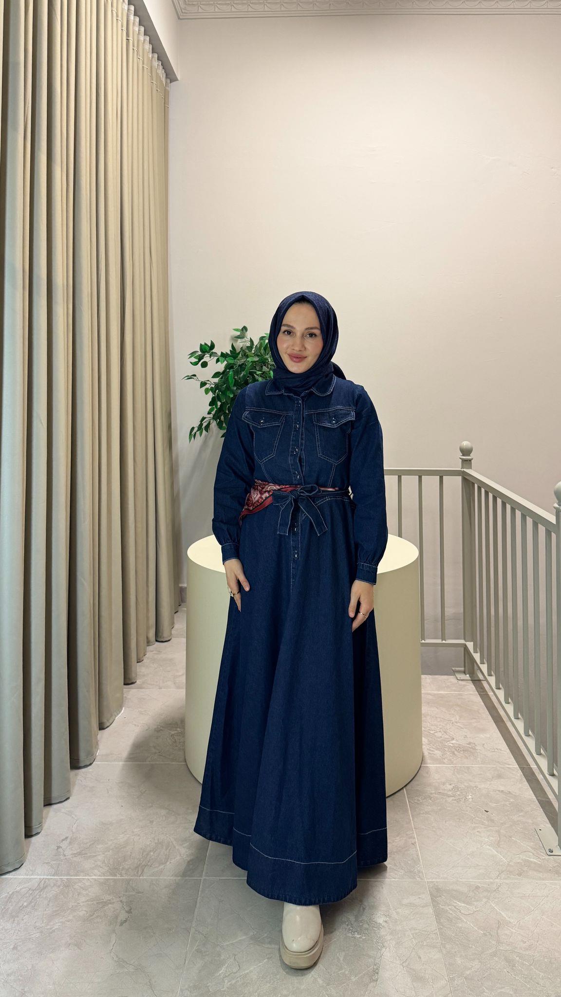 Denim Elbise