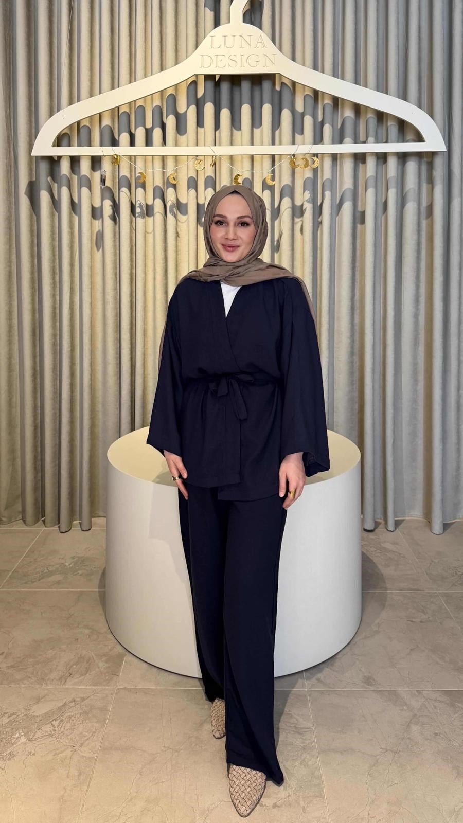 Kimono Takım-Lacivert