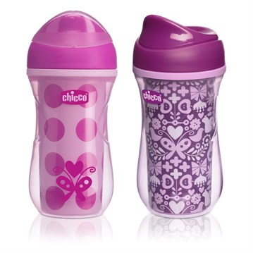 Chicco Isı Yalıtımlı Aktif Bardak 266 ml 14 Ay+ Kız