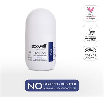 Ecowell Organik Roll On - Erkek 75 ml