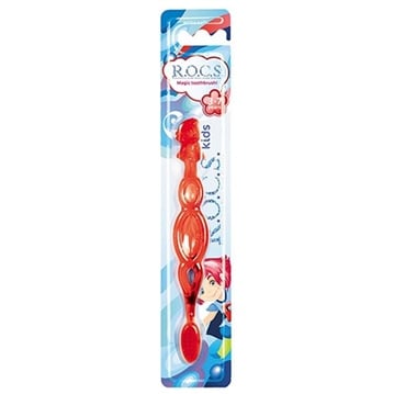 Rocs Kids 3-7 Yaş Diş Fırçası - Soft Kırmızı
