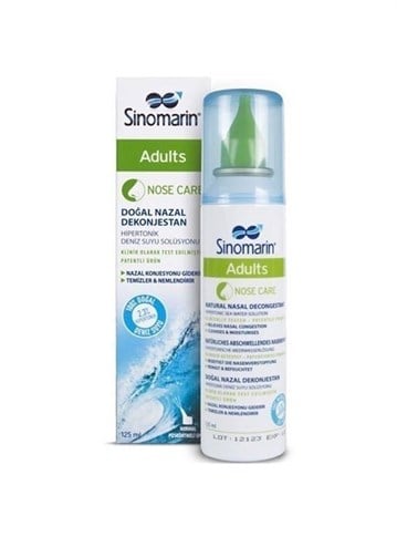 Sinomarin Adults Yetişkinler için Hipertonik Deniz Suyu 125 ml