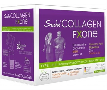 Suda Collagen Fxone Elma Aromalı Kolajen 30 x 13 gr