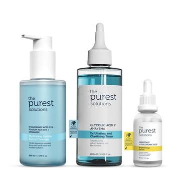 The Purest Solutions Kuru Ve Lekeli Ciltler Için Arındırıcı Leke Karşıtı Bakım Seti