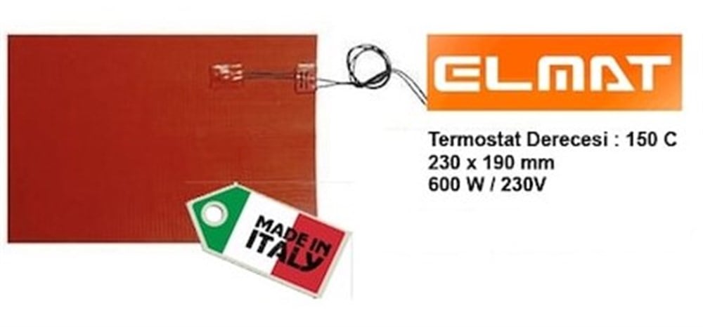 Elmat 230 x 190 mm Silikonlu Benmari Rezistans