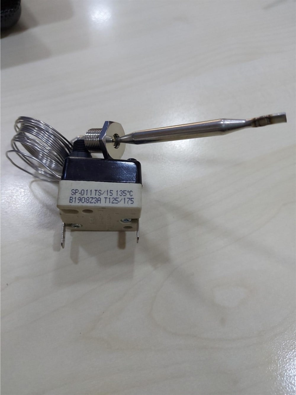 Tecasa SP011TS/15 135°C  Spiralli Limit Emniyet Termostatı