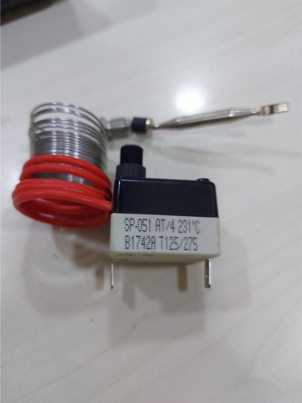 Tecasa SP051AT/4 231°C Rekorlu Spiralli Limit Emniyet Termostatı
