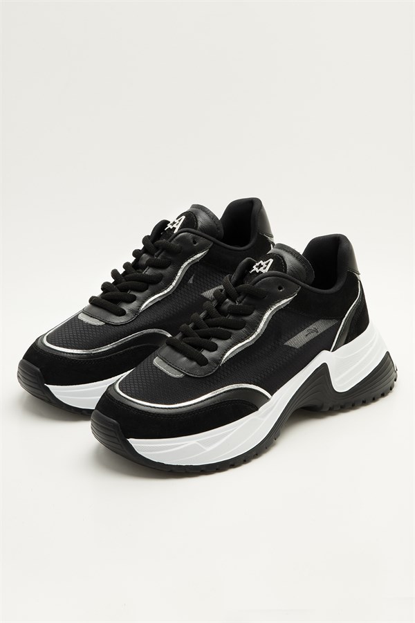 Leather Sneakers Black