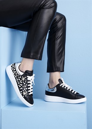 Leather Sneakers Black