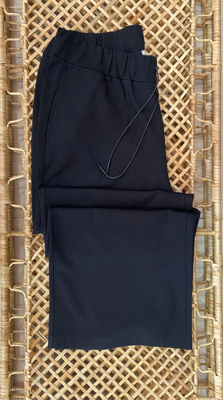Beli Lastikli Punto Kumaş Spor Ve Şık  Pantolon  Eşofman Siyah