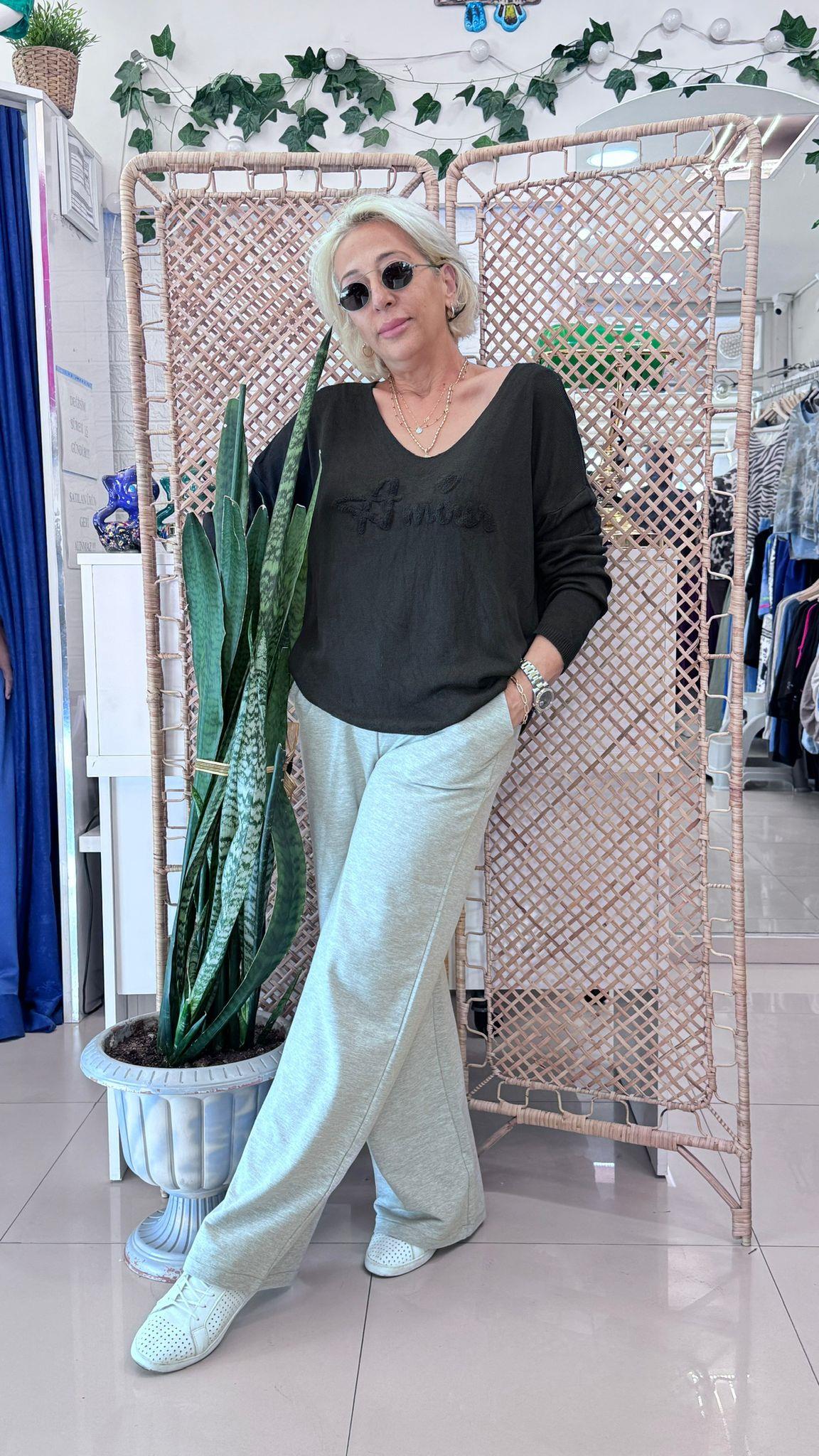 Osime Eşofman Alt Gri