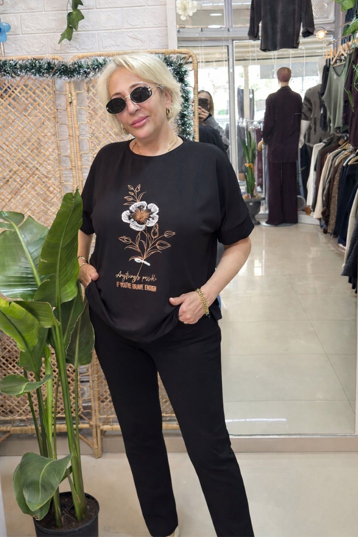 Pamuk Likra Yumuşacık Pantolon Siyah