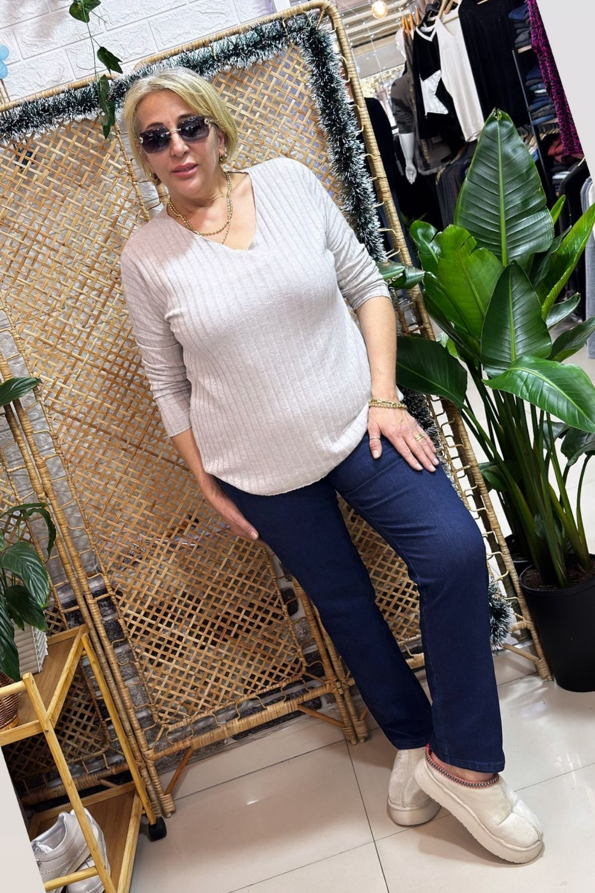 ZHD Model Likralı Boru Paça Kot Pantolon Lacivert 