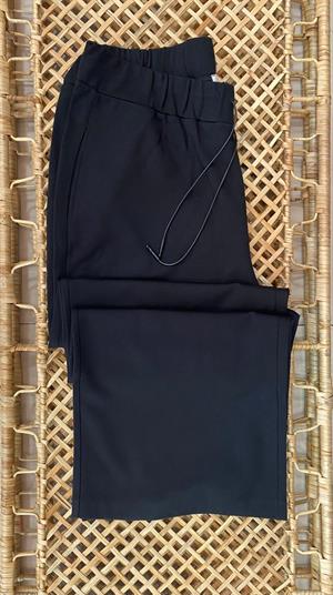 Beli Lastikli Punto Kumaş Spor Ve Şık  Pantolon  Eşofman Siyah