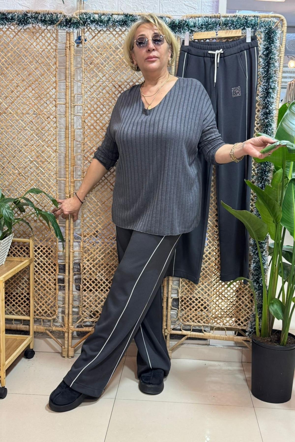 Bol Paça Pantolon Antrasit