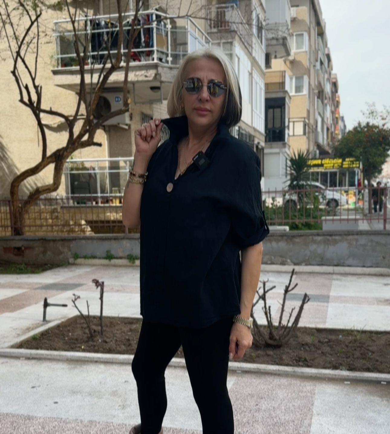 İtalyan Düğmeli Keten Gömlek Siyah