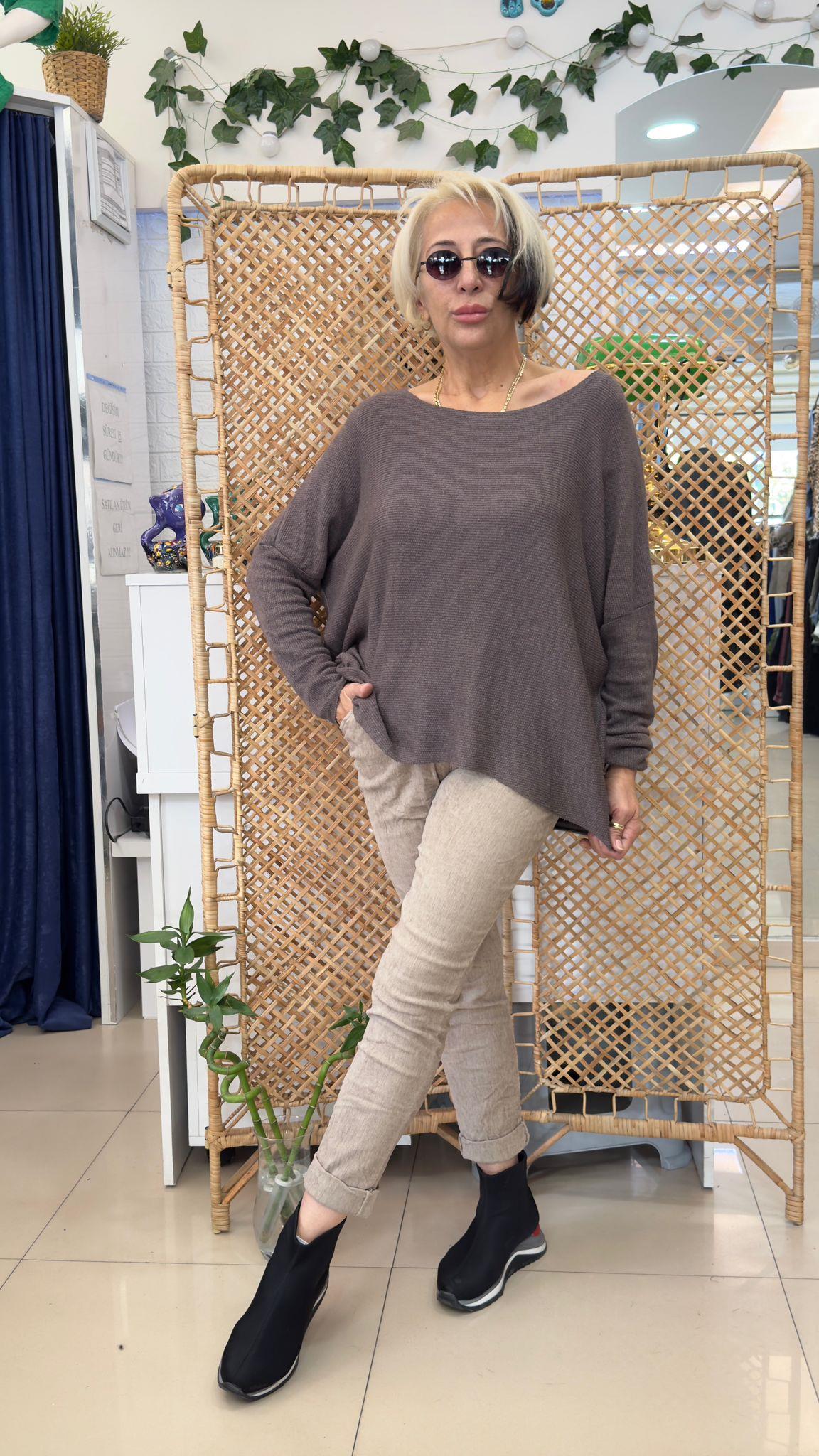 Kaşmir Angora Karışımı Kazak Vizon