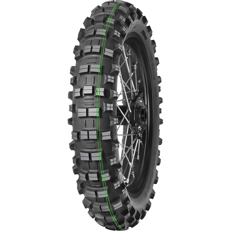 120/90-18 MİTAS TERRA FORCE-EF 65M SUPER SOFT ÇİFT YEŞİL ÇİZGİ ARKA LASTİK