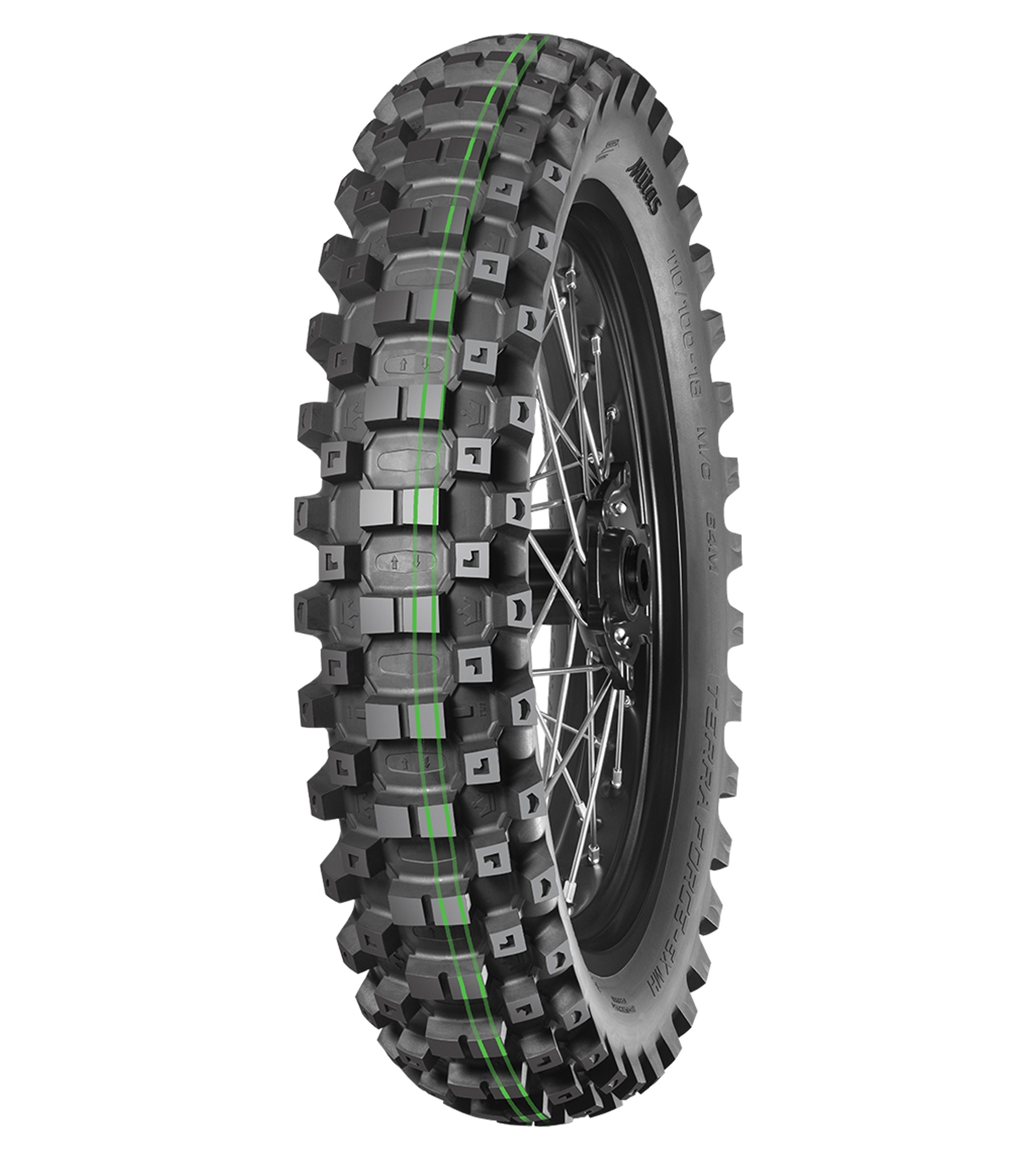 90/100-16 MİTAS TERRA FORCE-EX MH 51M SUPER SOFT ÇİFT YEŞİL ÇİZGİ ARKA LASTİK
