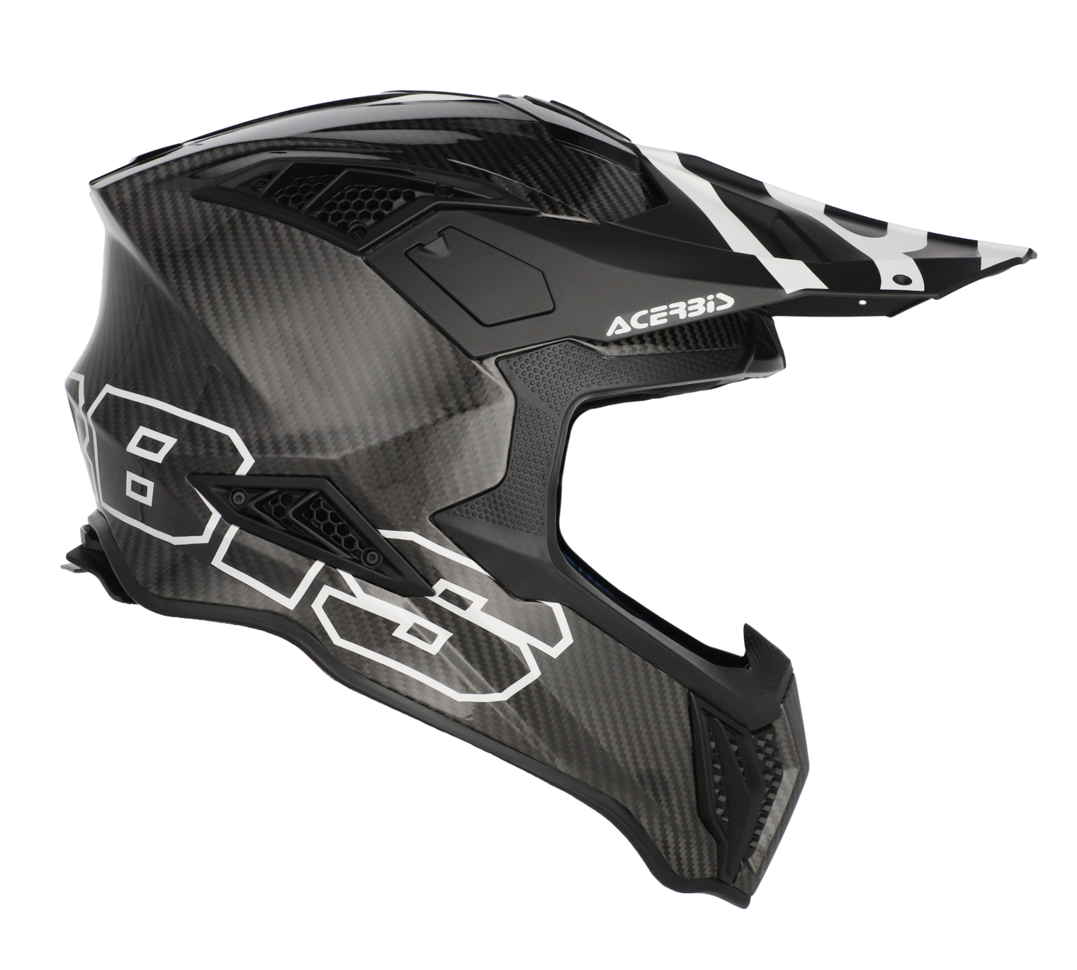 Acerbis Airstrike-C Kask Siyah Beyaz