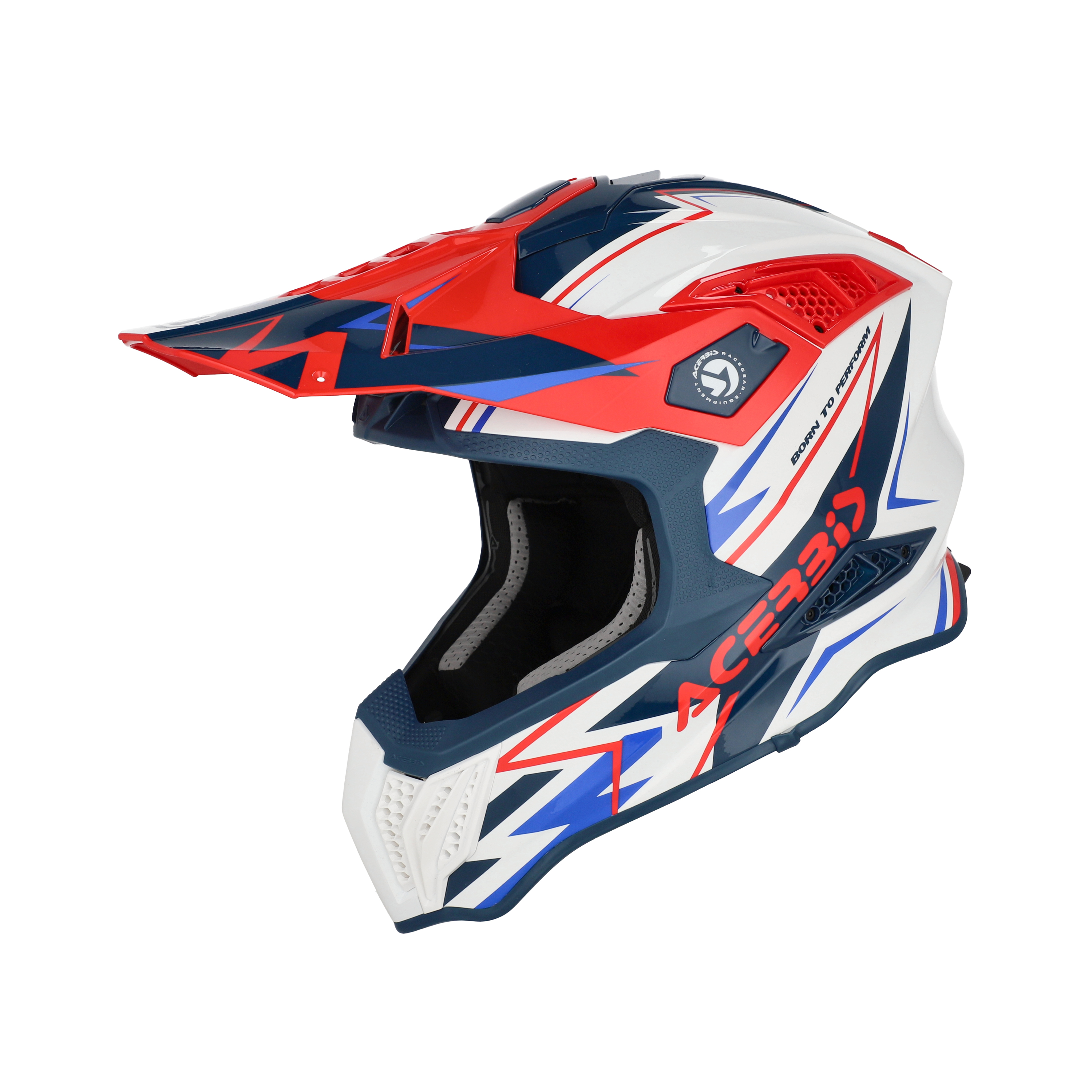 Acerbis Airstrike-X Kask Beyaz Kırmızı