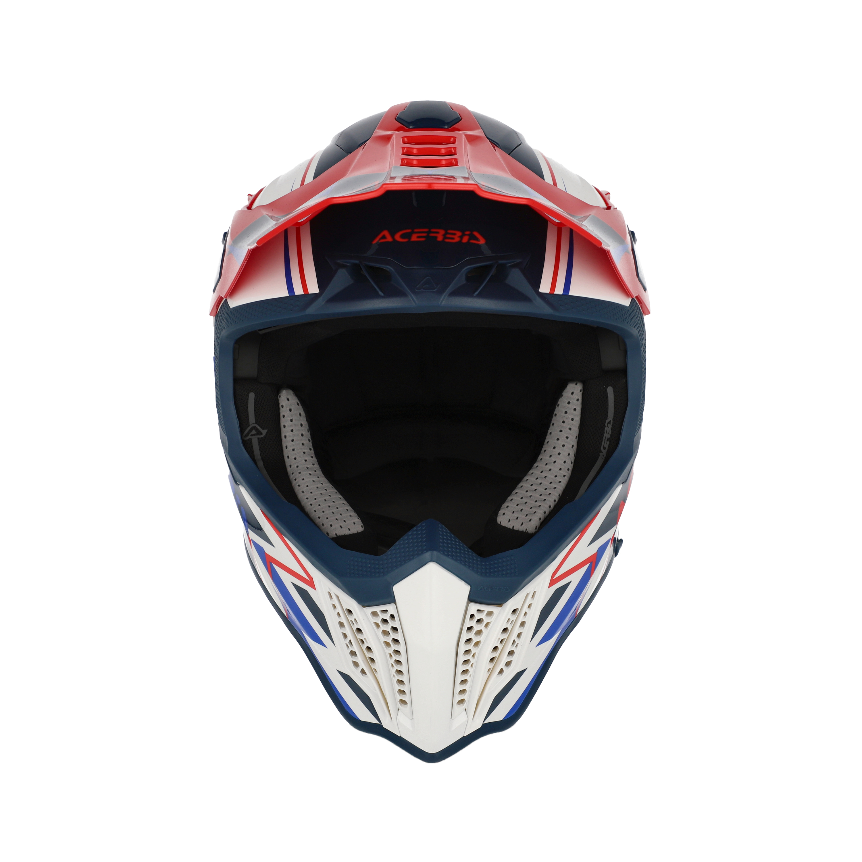 Acerbis Airstrike-X Kask Beyaz Kırmızı