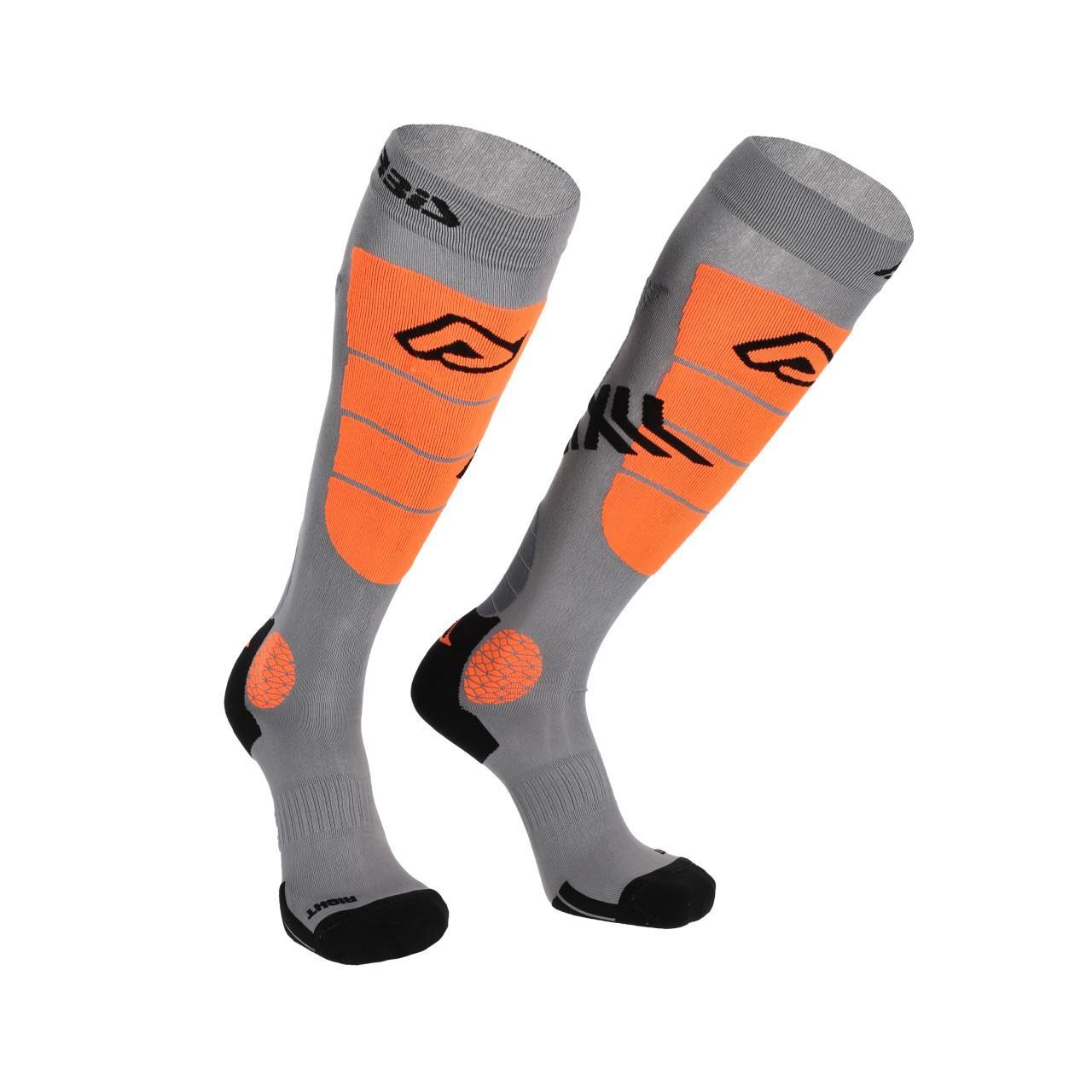 Acerbis Impact Vented Çorap Gri Turuncu