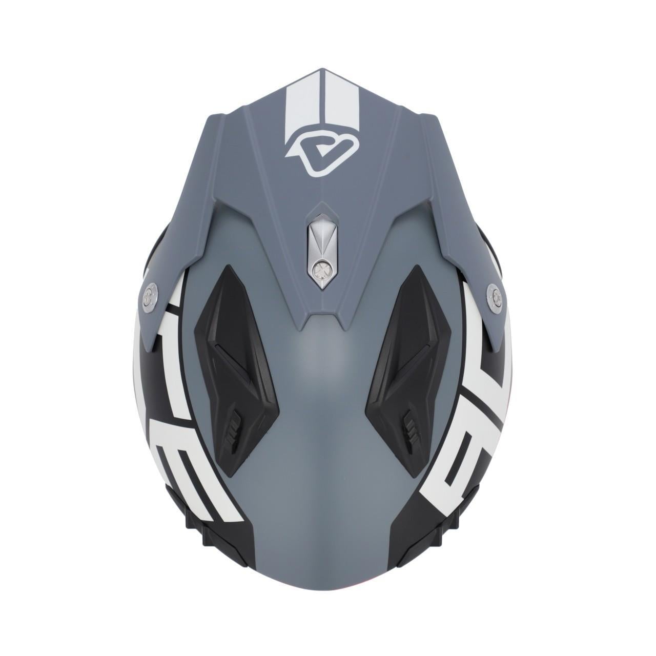 Acerbis Jet Arıa Sport Kask Gri Kırmızı