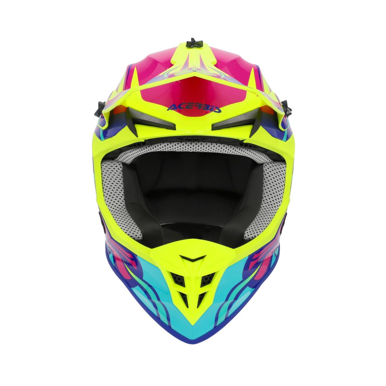 Acerbis Lınear Kask 2206 Sarı Mor