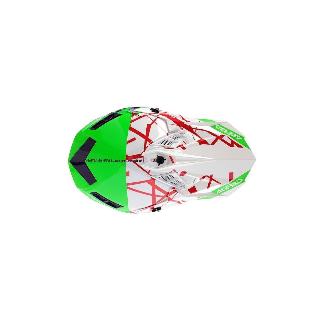 Acerbis X-Track 22-06 Kask Yeşil Beyaz