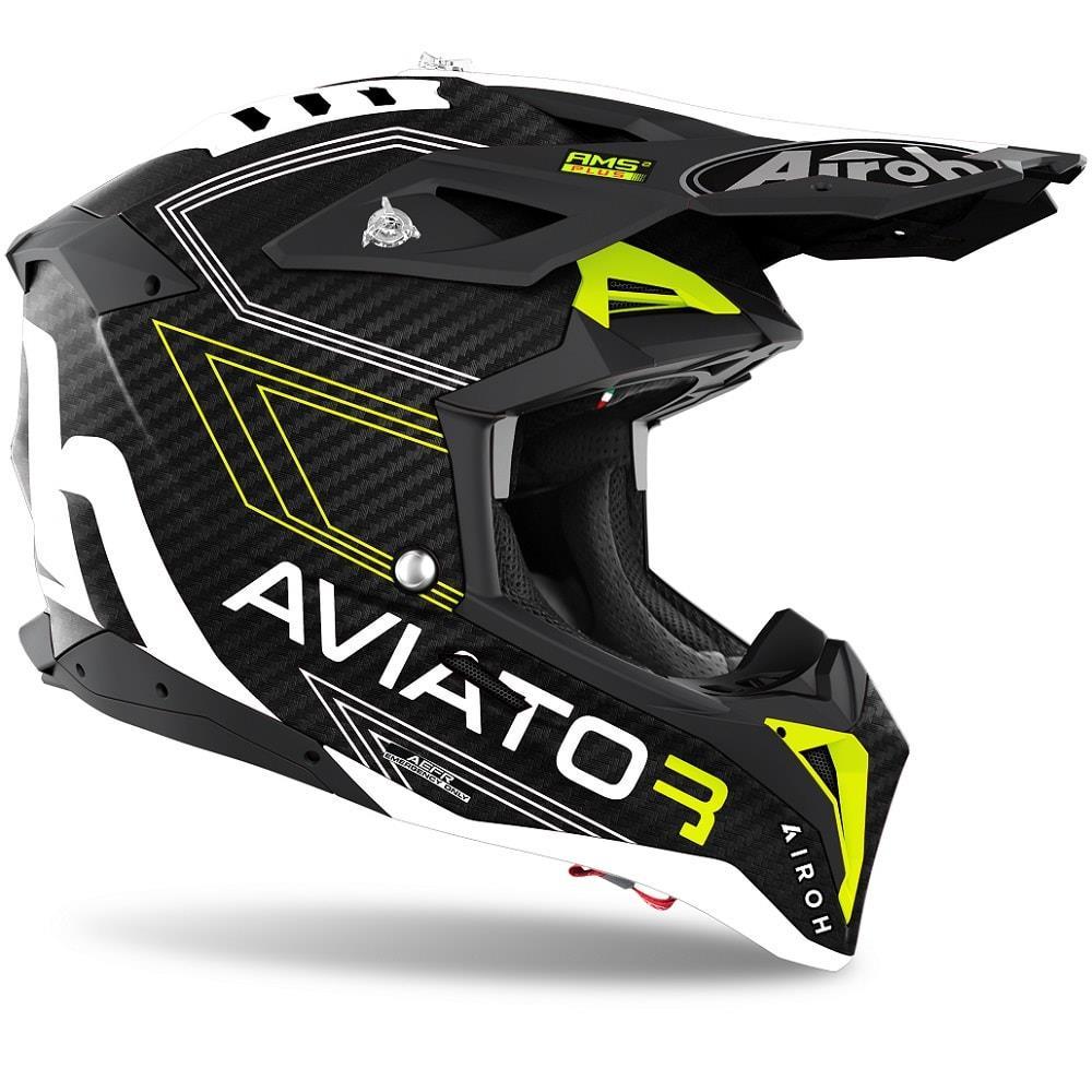Airoh Aviator 3 Prımal Sarı Mat Motosiklet Kaskı