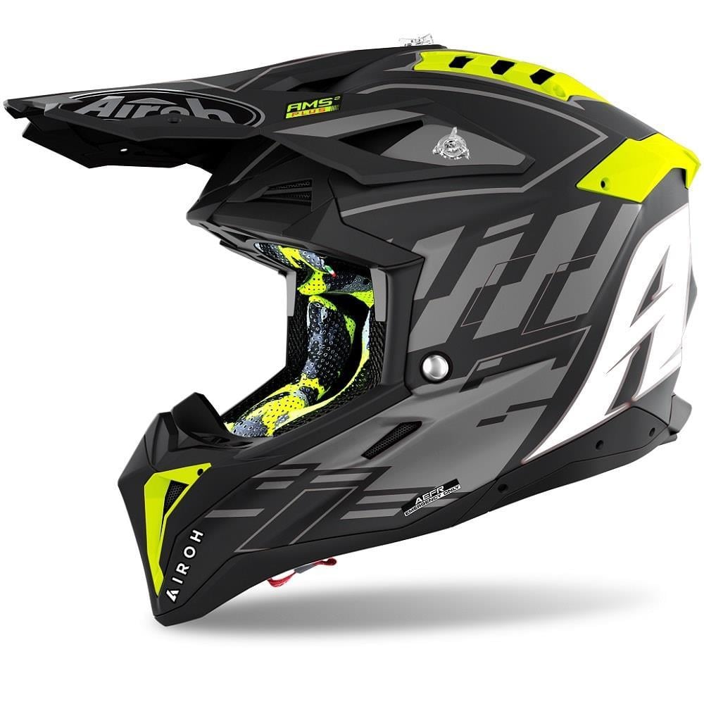 Airoh Aviator 3 Rampage Siyah Mat Motosiklet Kaskı