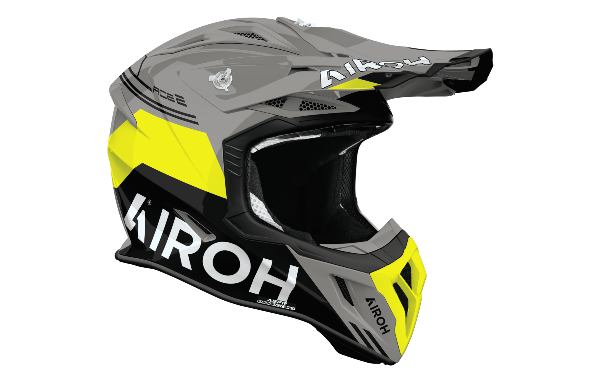 Airoh Aviator Ace 2 Fury Sarı Parlak Motosiklet Kaskı
