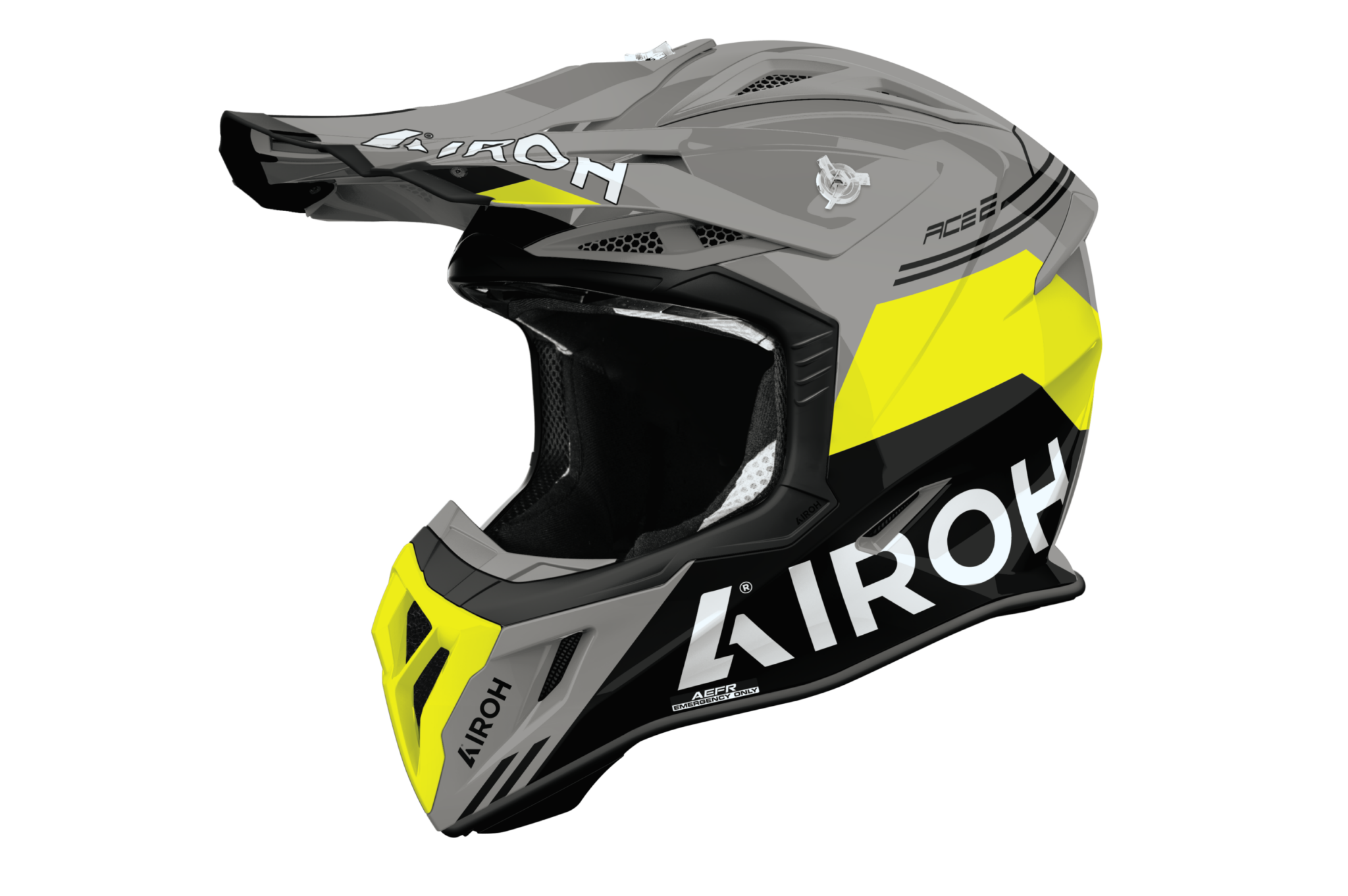 Airoh Aviator Ace 2 Fury Sarı Parlak Motosiklet Kaskı