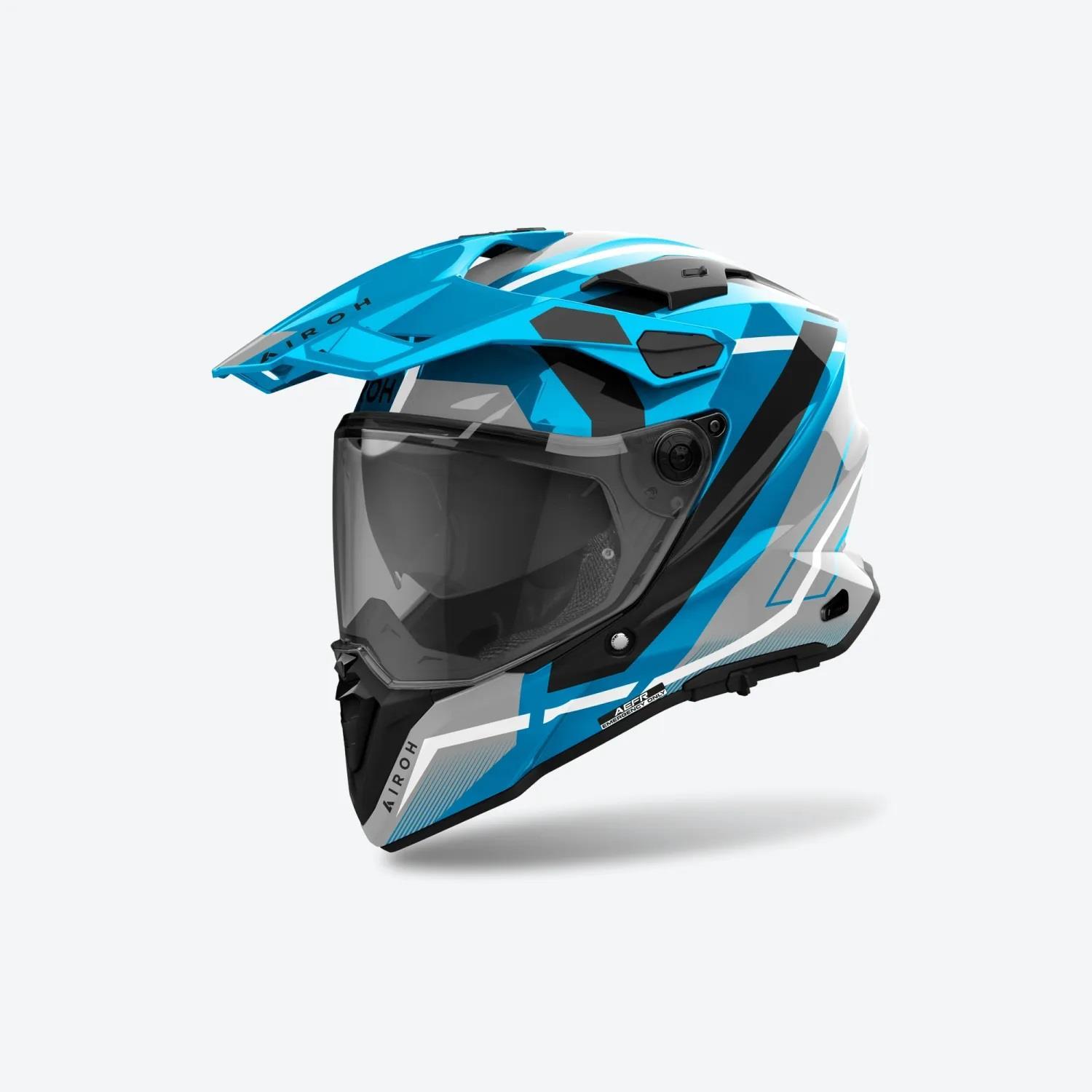 Airoh Commander 2 Mavıck Cerulean Mavi Motosiklet Kaskı